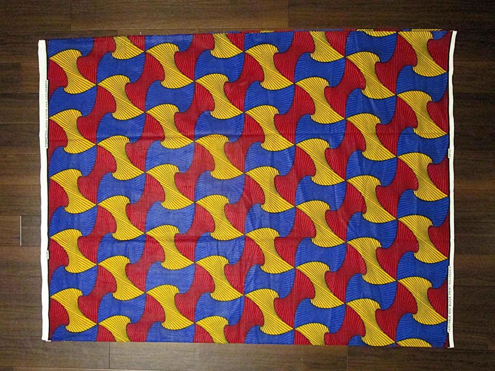 画像: アフリカンプリント生地 パーニュ