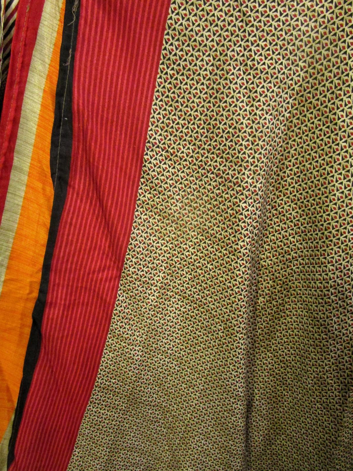 画像2: サリー生地＊ポリエステル素材＊フリーサイズ＊２ＷＡＹ＊二枚重ね＊マキシ丈＊ラップスカート