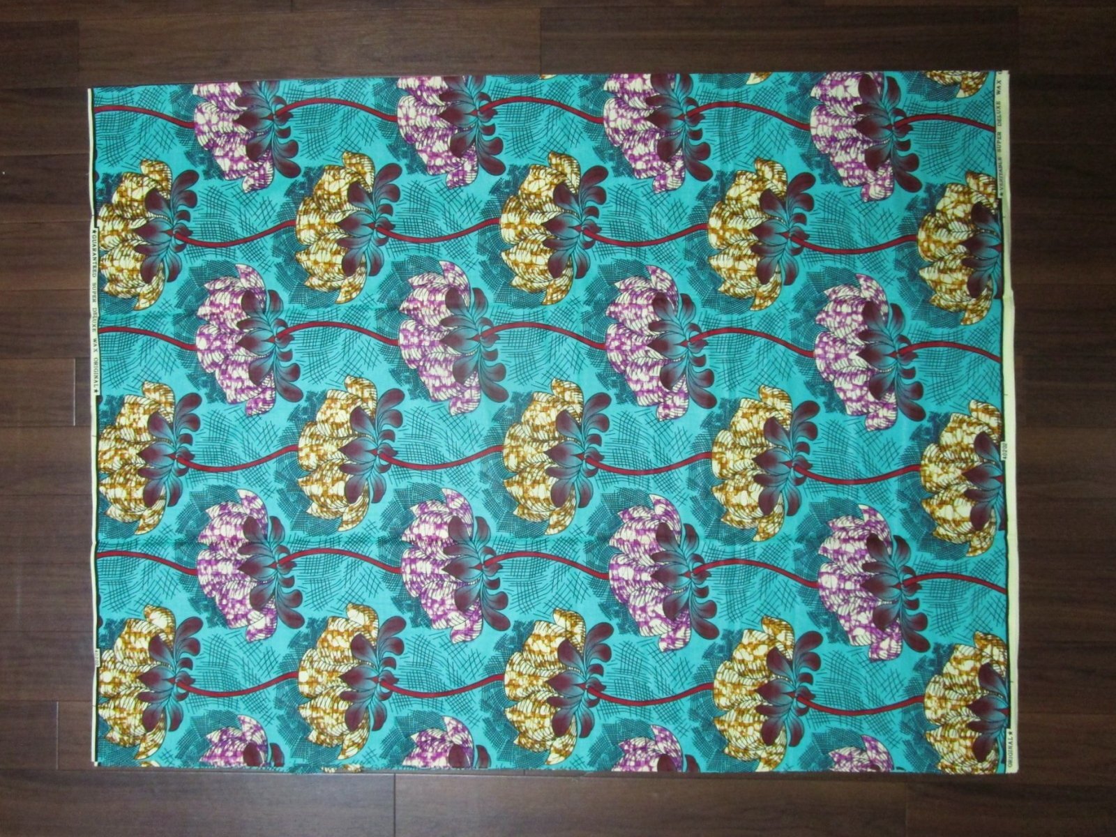 画像: アフリカンプリント生地 パーニュ