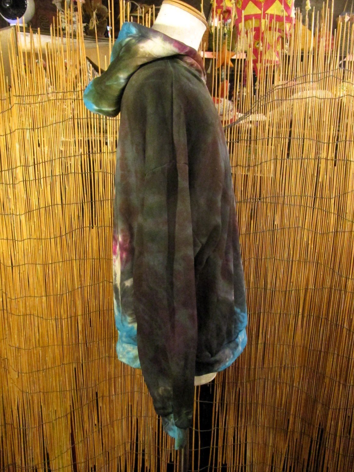 画像2: タイダイ染め＊裏起毛＊スウェット生地＊パーカー