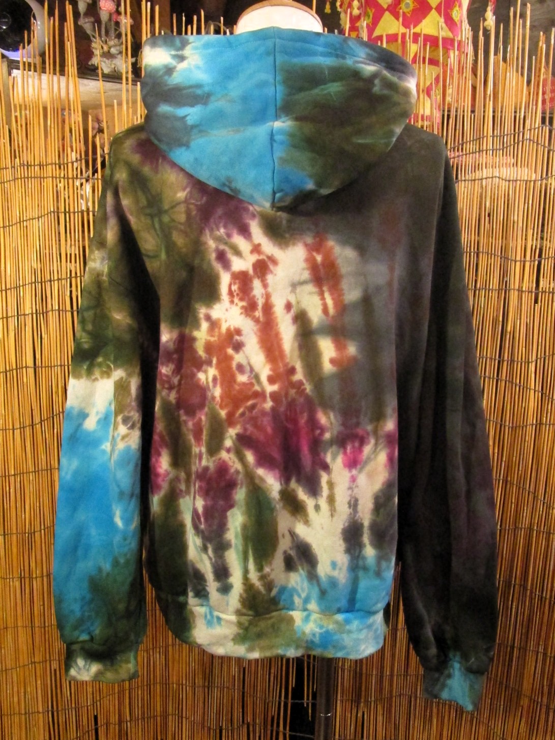 画像3: タイダイ染め＊裏起毛＊スウェット生地＊パーカー