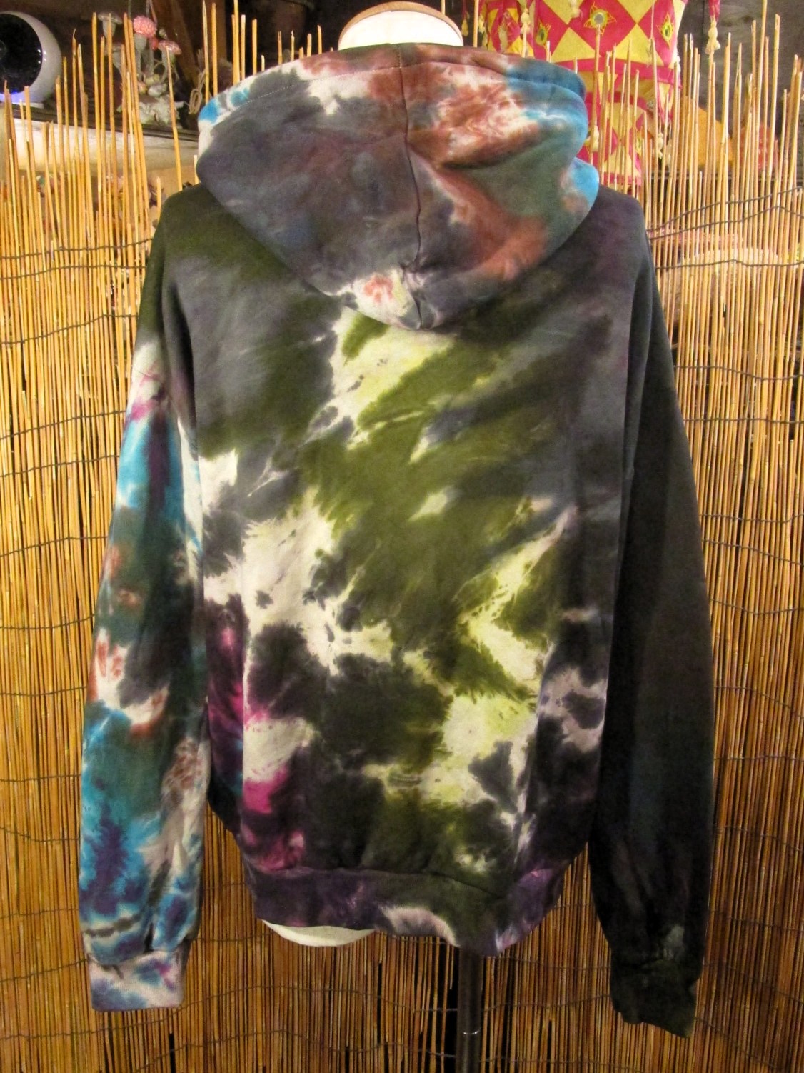 画像3: タイダイ染め＊裏起毛＊スウェット生地＊パーカー