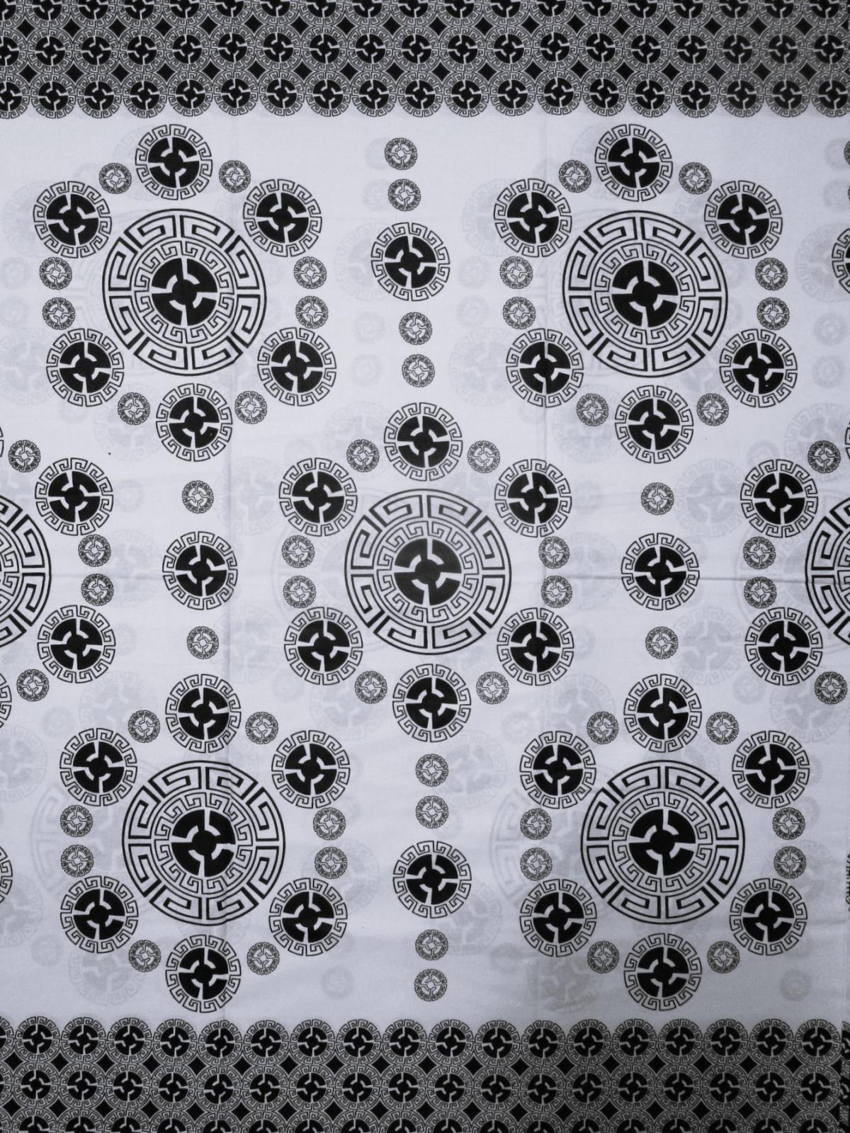 画像1: アフリカンプリント生地 パーニュ