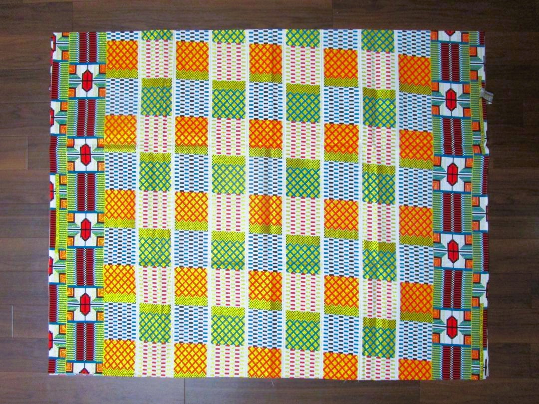 画像: アフリカンプリント生地 パーニュ