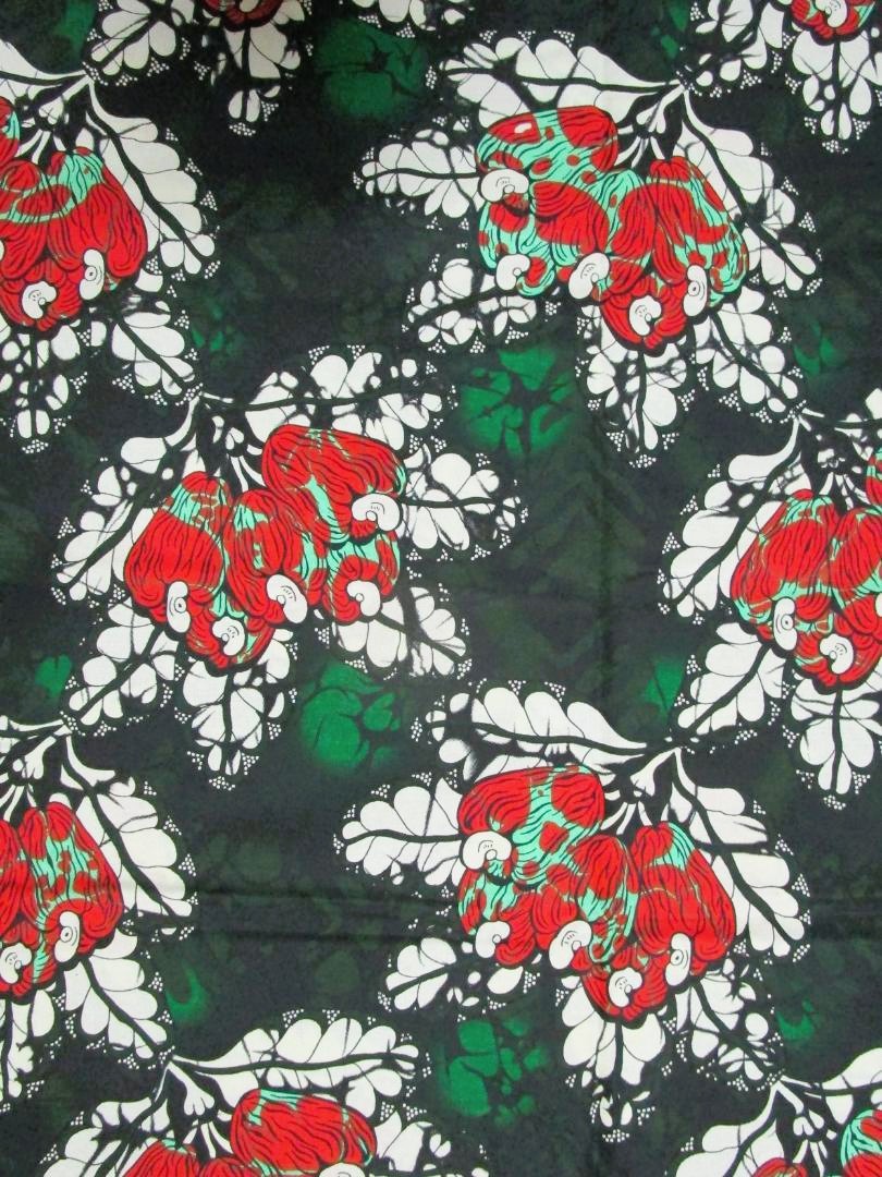 画像: アフリカンプリント生地 パーニュ