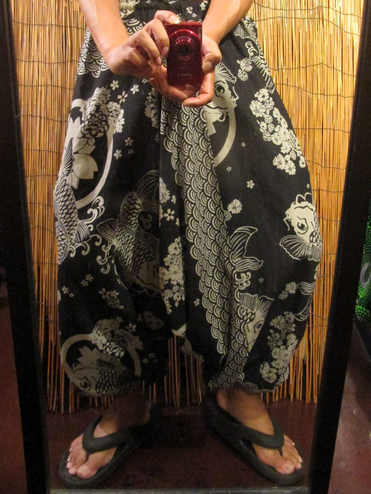 画像: 和風プリント＊コットン素材＊ふんわり＊サルエルパンツ