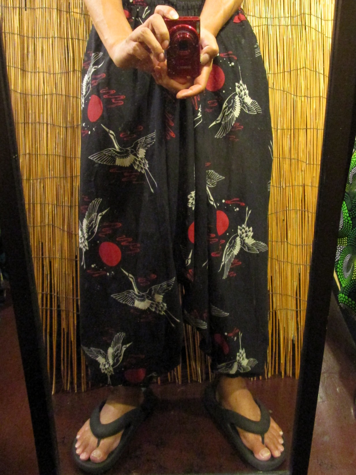 画像: 和風プリント＊コットン素材＊ふんわり＊サルエルパンツ