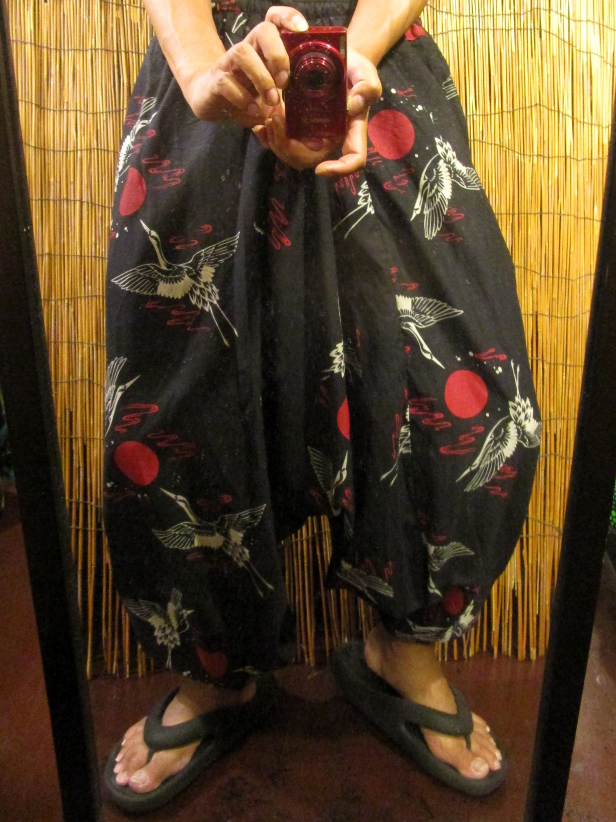 画像: 和風プリント＊コットン素材＊ふんわり＊サルエルパンツ