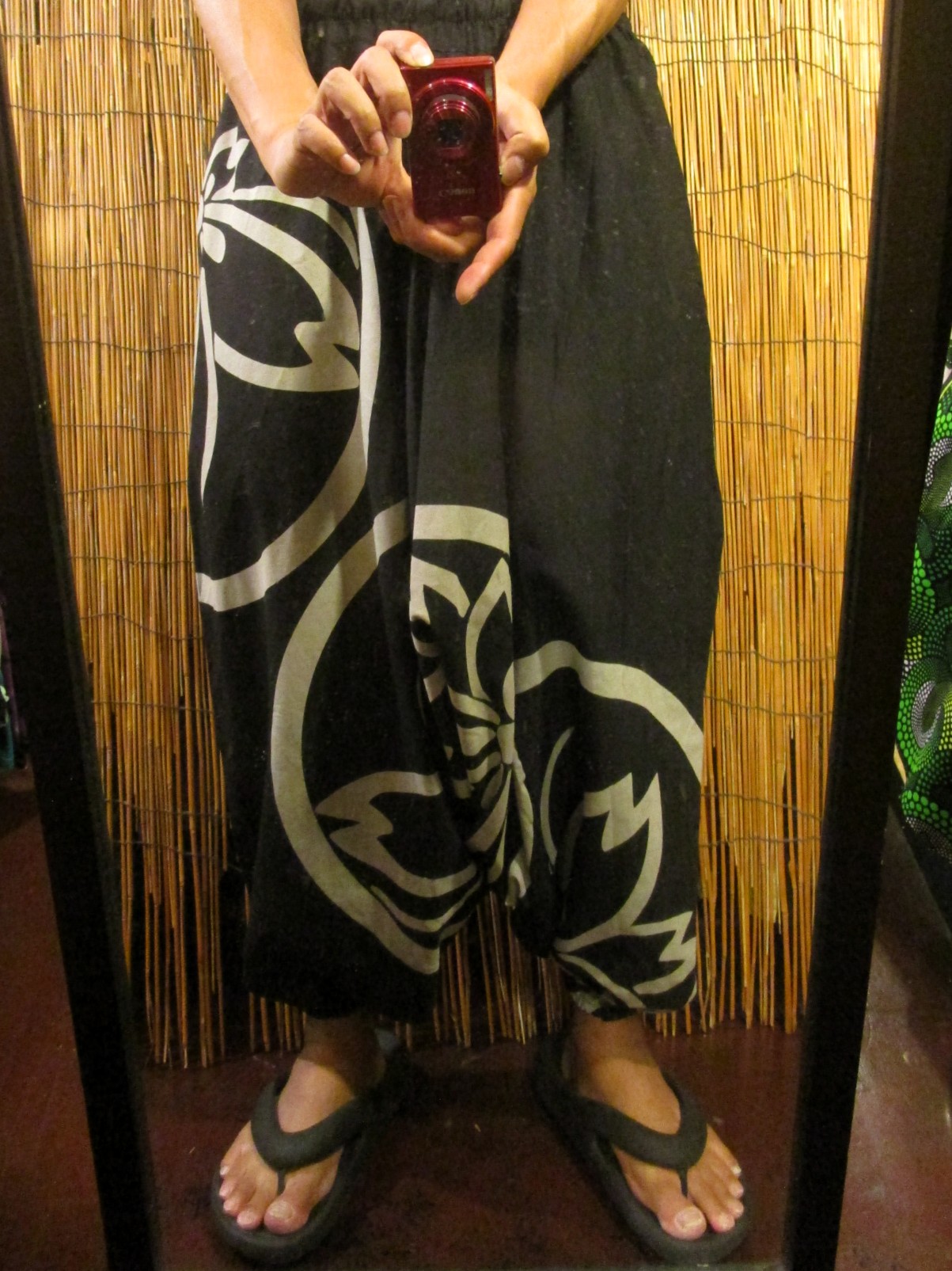 画像: 和風プリント＊コットン素材＊ふんわり＊サルエルパンツ