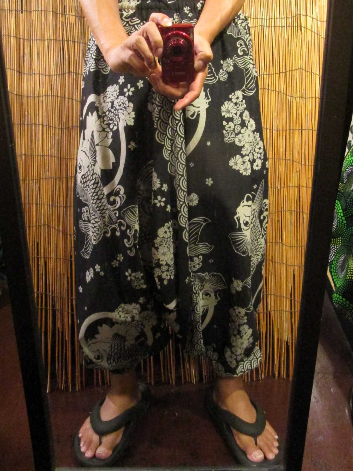 画像: 和風プリント＊コットン素材＊ふんわり＊サルエルパンツ