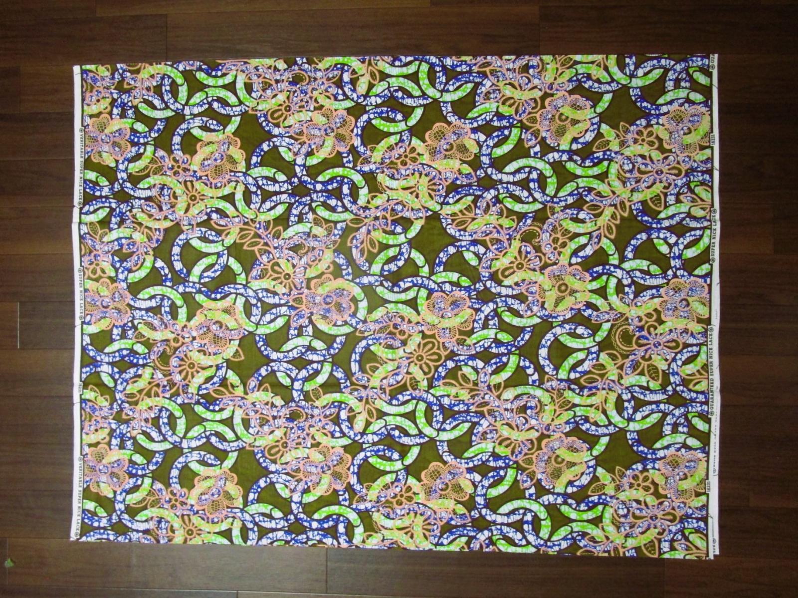 画像: アフリカンプリント生地 パーニュ