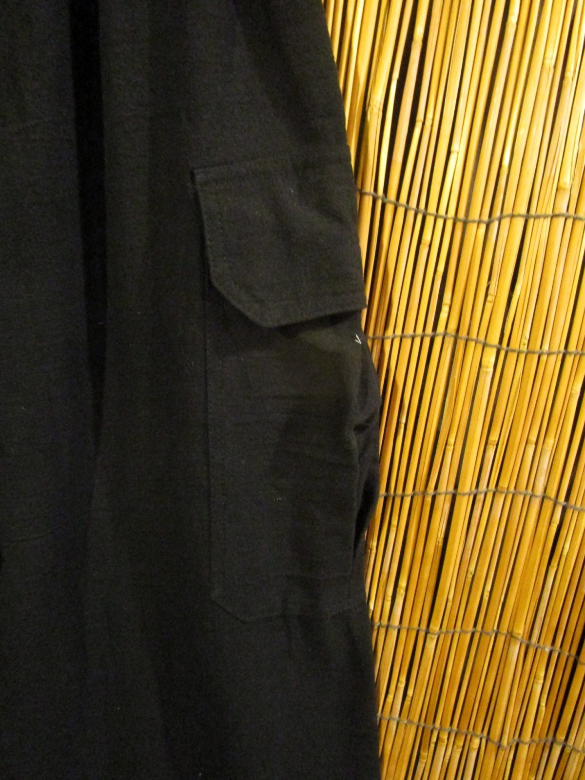 画像2: 無地＊コットン素材＊ゆったりサイズ＊カーゴタイプ＊ロング丈パンツ