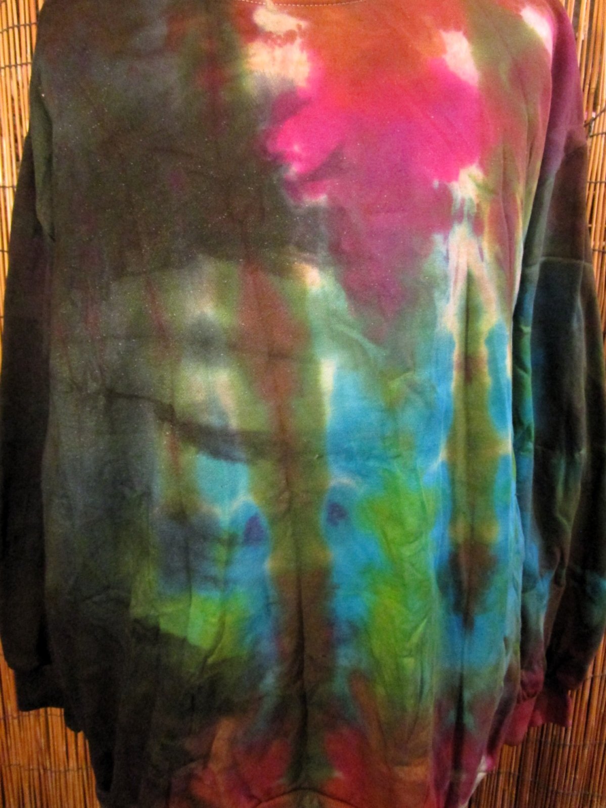 画像: タイダイ染め＊裏起毛＊スウェット生地＊トレーナー