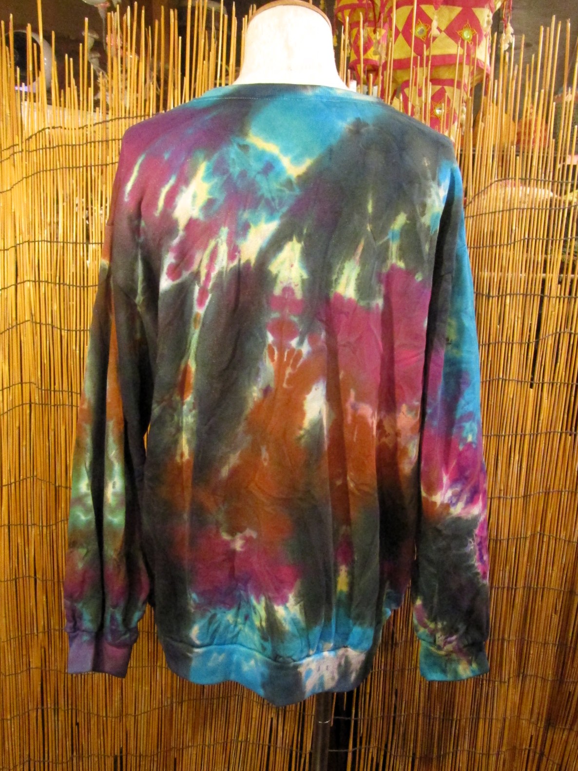 画像3: タイダイ染め＊裏起毛＊スウェット生地＊トレーナー