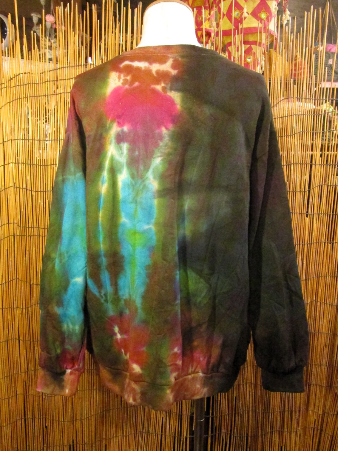 画像3: タイダイ染め＊裏起毛＊スウェット生地＊トレーナー