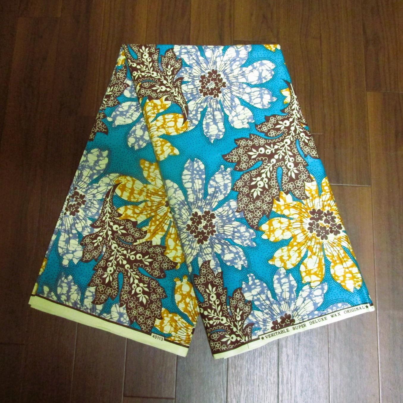 画像2: アフリカンプリント生地 パーニュ