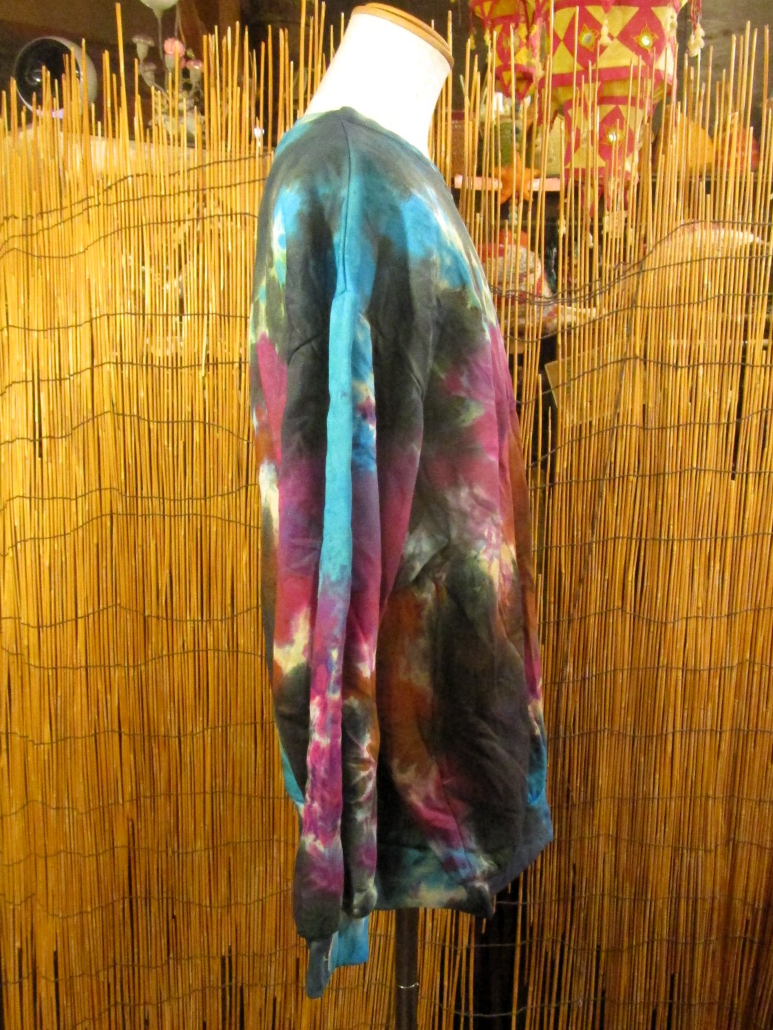 画像2: タイダイ染め＊裏起毛＊スウェット生地＊トレーナー