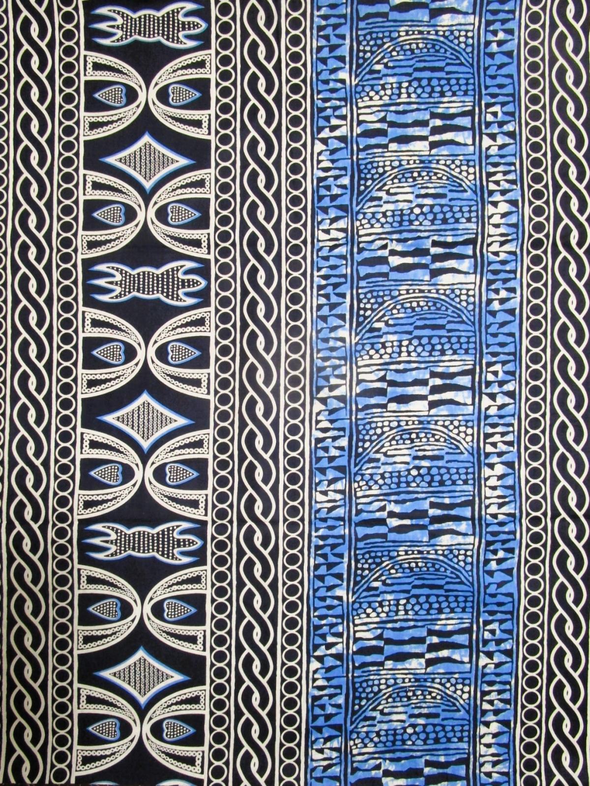 画像1: アフリカンプリント生地 パーニュ