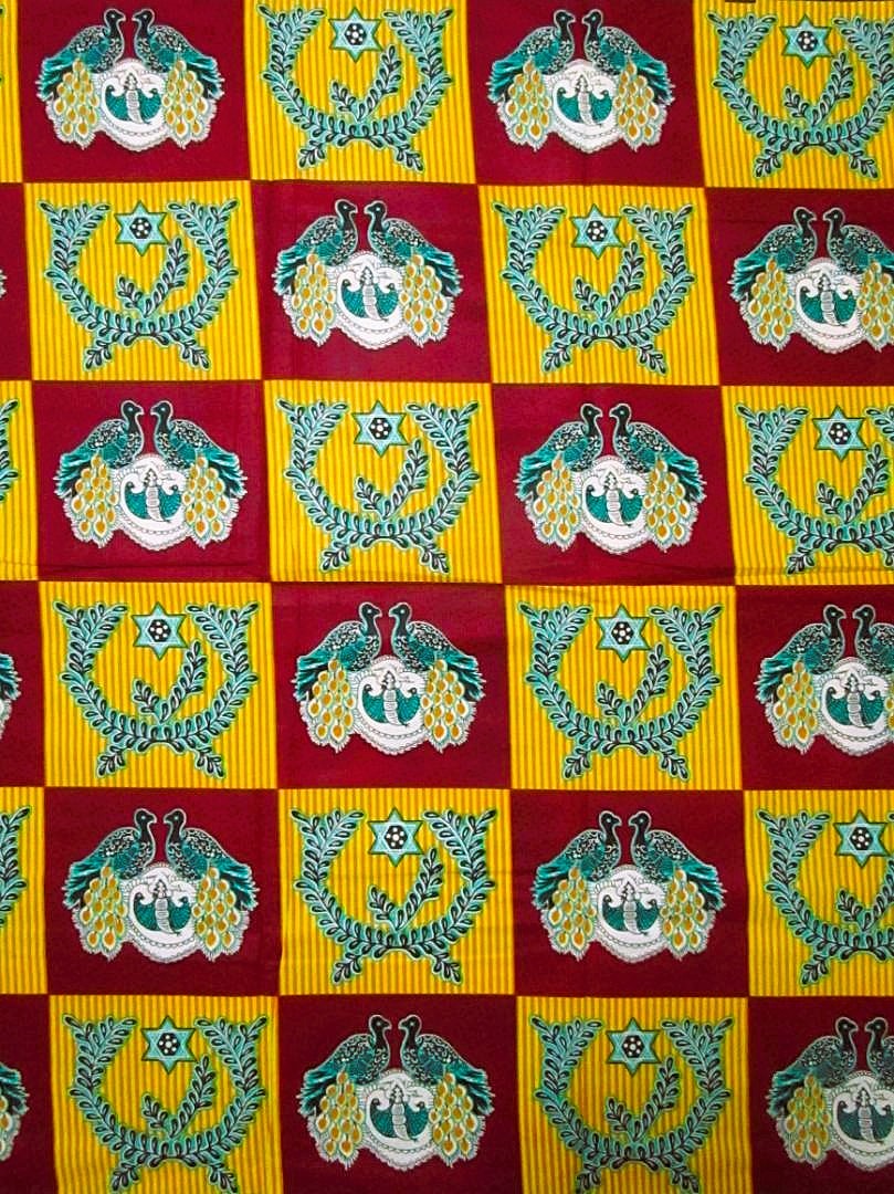 画像: アフリカンプリント生地 パーニュ