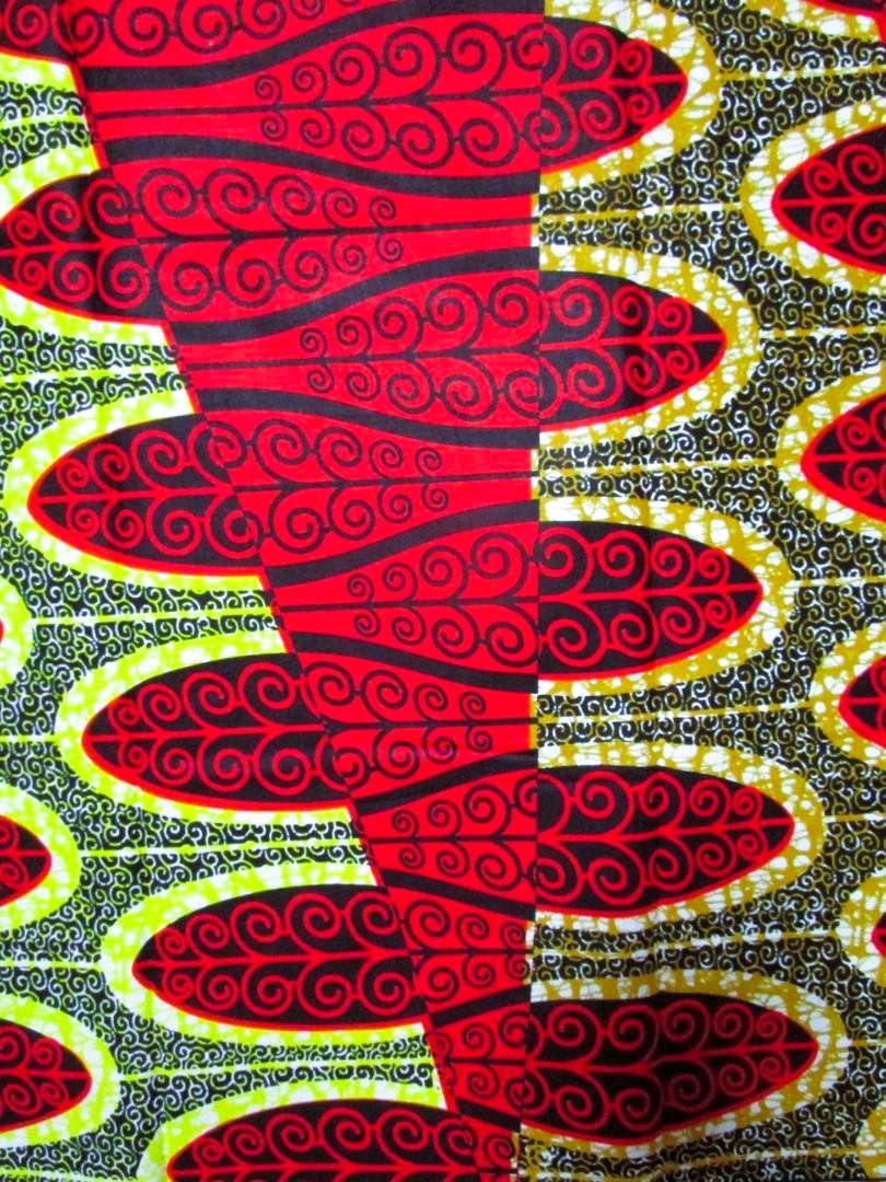 画像: アフリカンプリント生地 パーニュ