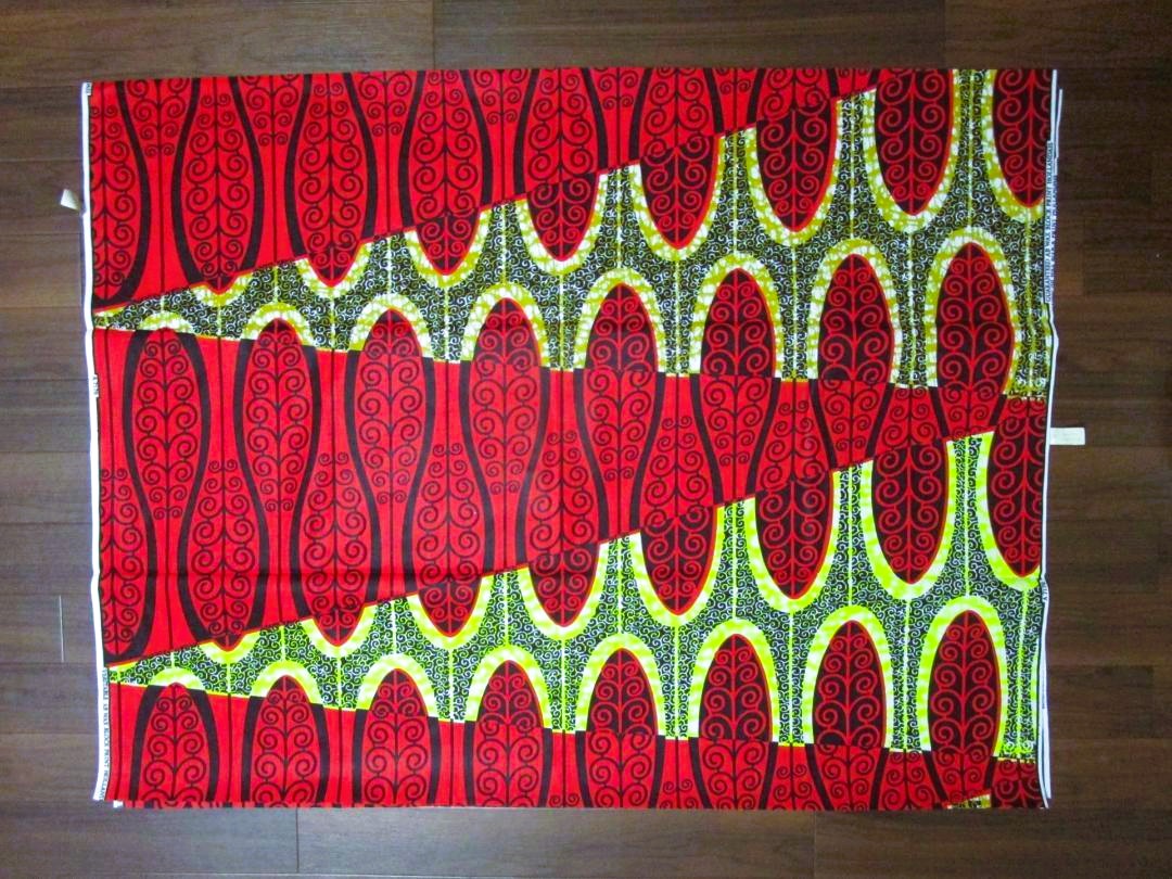 画像: アフリカンプリント生地 パーニュ