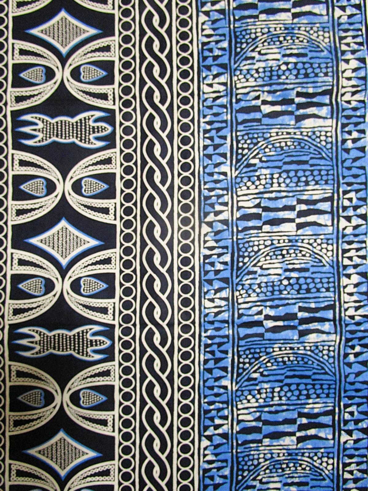 画像: アフリカンプリント生地 パーニュ