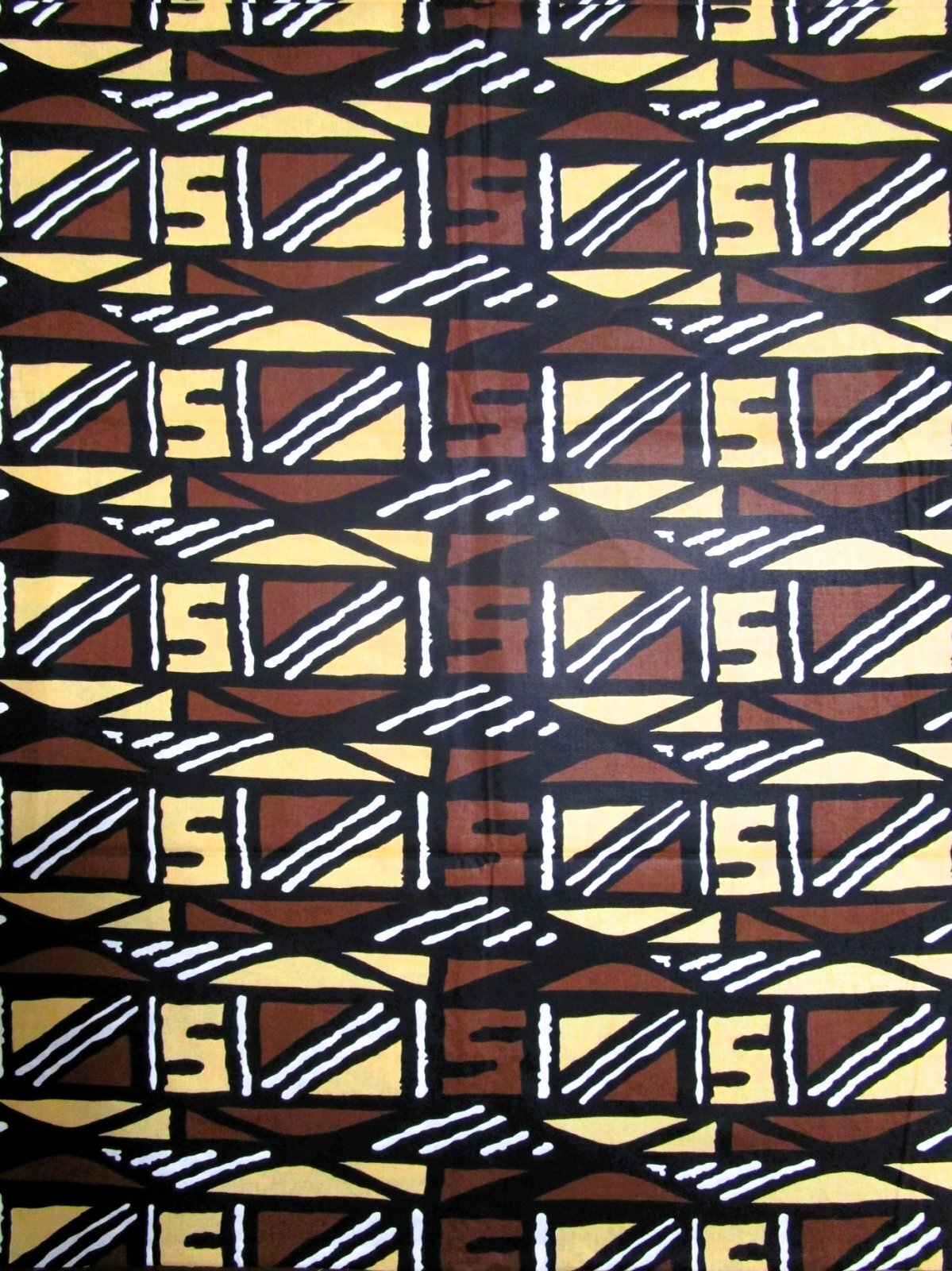 画像1: アフリカンプリント生地 パーニュ