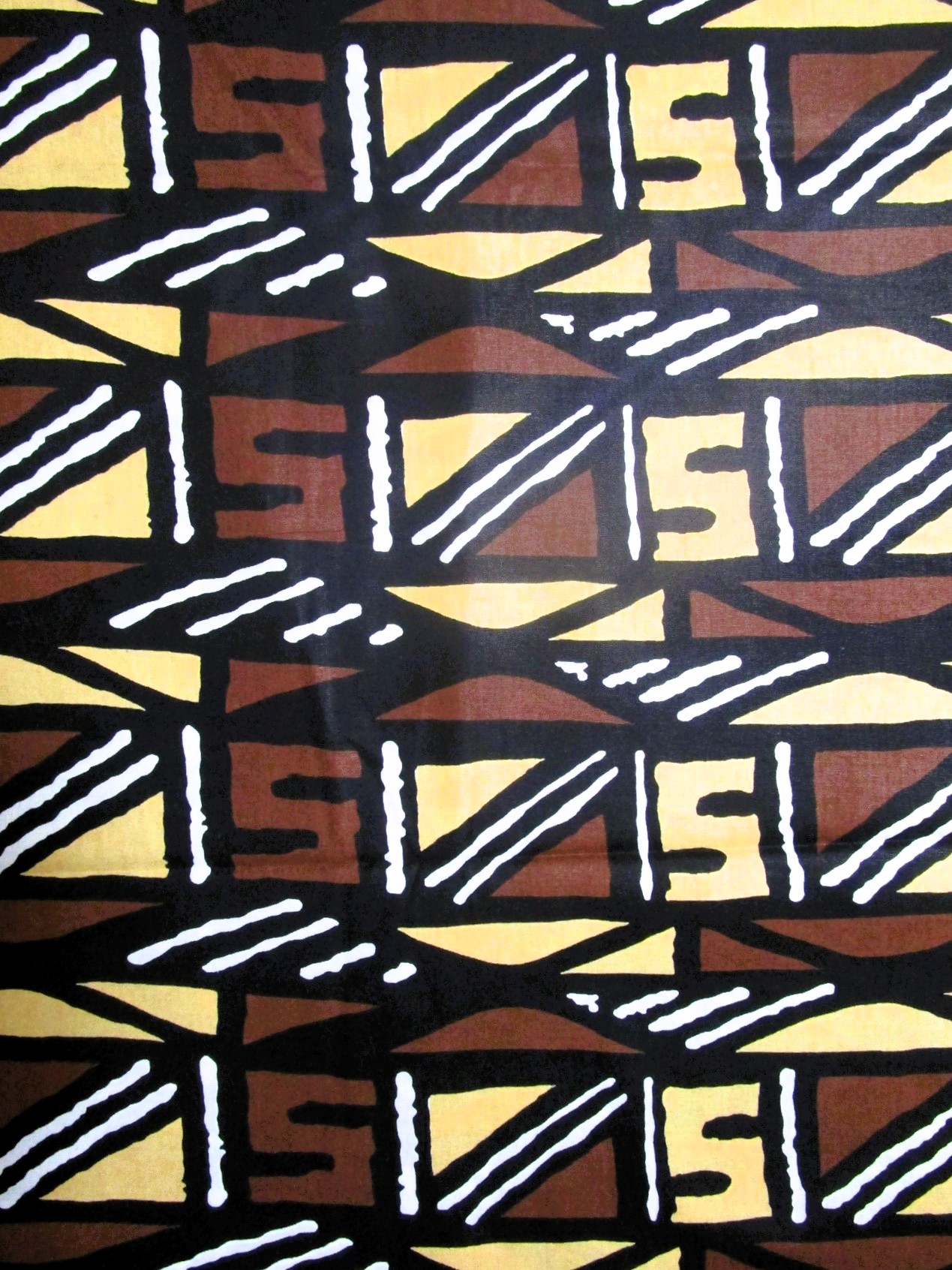 画像: アフリカンプリント生地 パーニュ