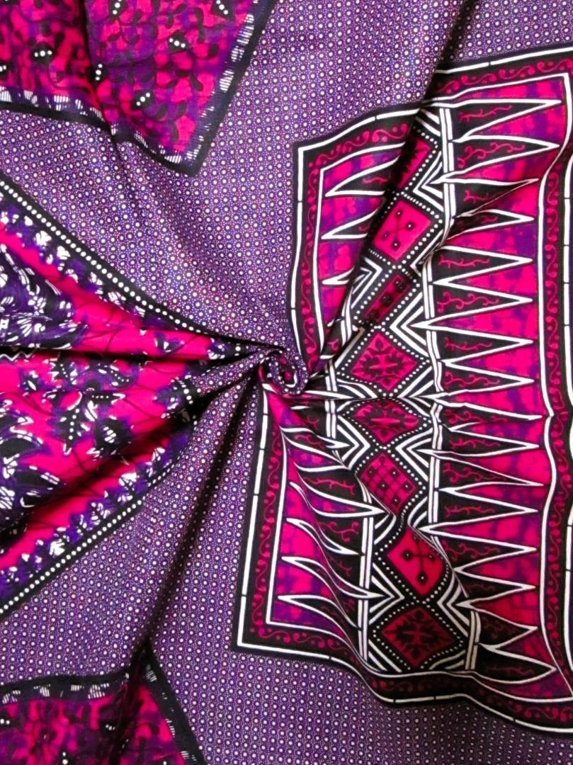 画像: アフリカンプリント生地 パーニュ