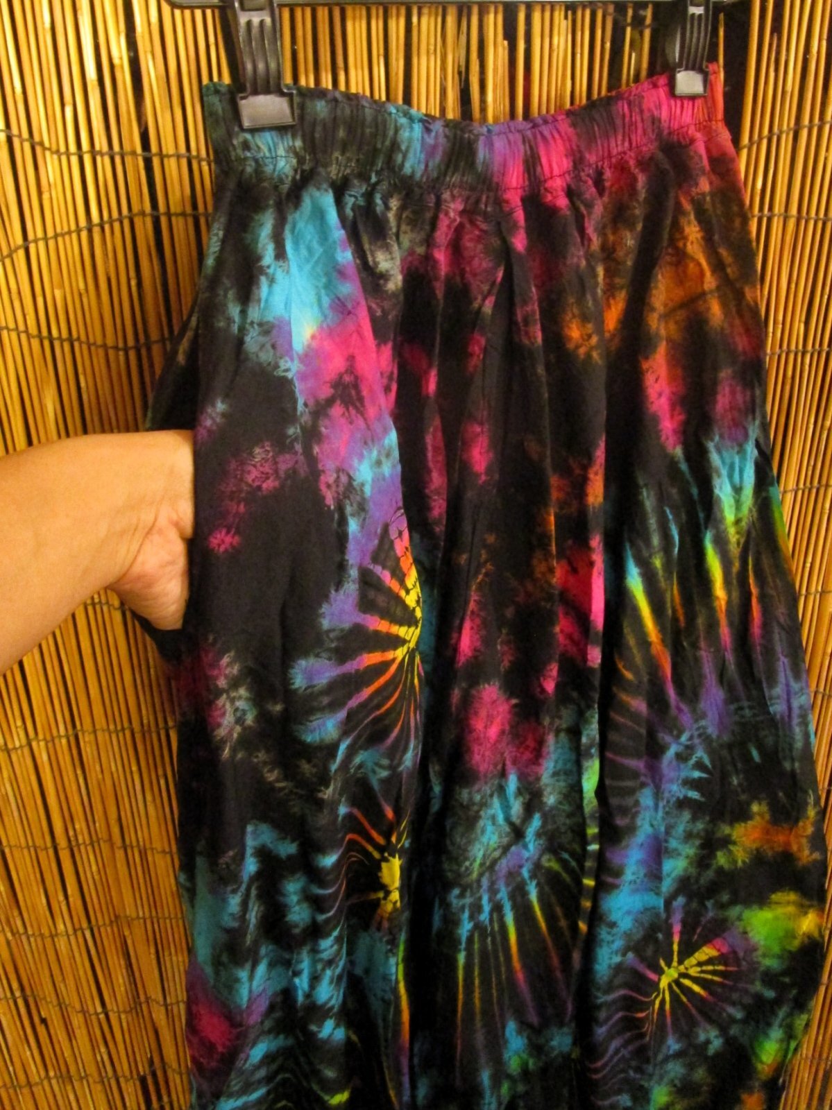 画像3: タイダイ染め＊レーヨン素材＊ゆったりシルエット＊ビッグアラジンパンツ＊バルーンパンツ