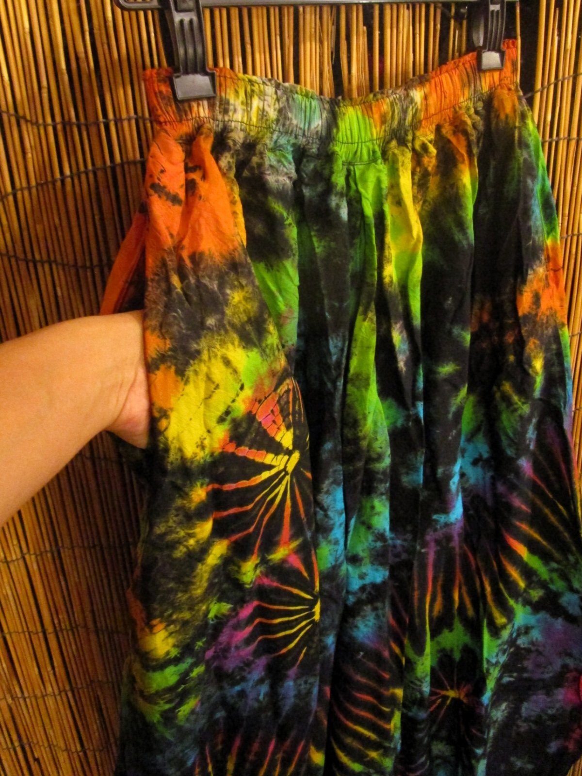 画像3: タイダイ染め＊レーヨン素材＊ゆったりシルエット＊ビッグアラジンパンツ＊バルーンパンツ