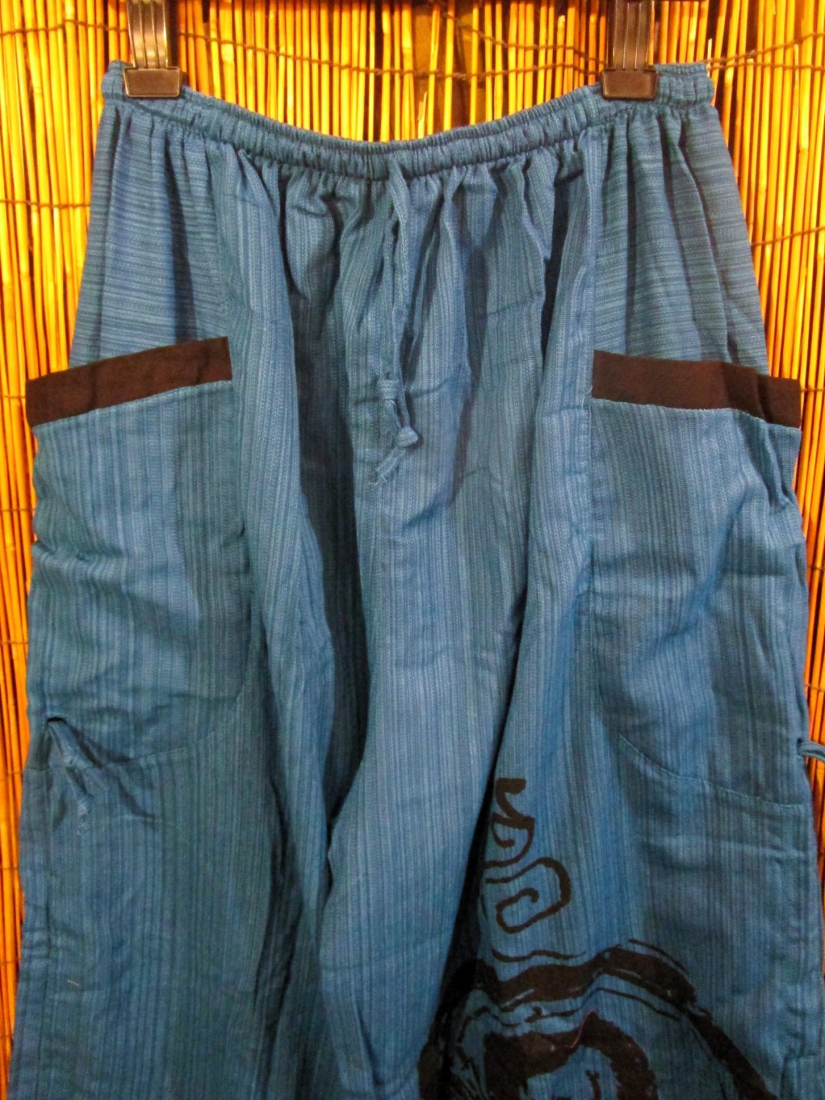 画像2: 渦巻きプリント＊コットン素材＊カーゴタイプ＊ふんわり＊アラジンパンツ