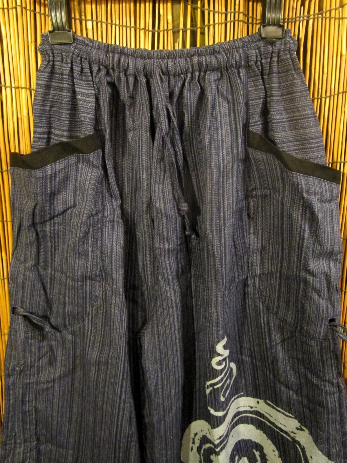 画像2: 渦巻きプリント＊コットン素材＊カーゴタイプ＊ふんわり＊アラジンパンツ