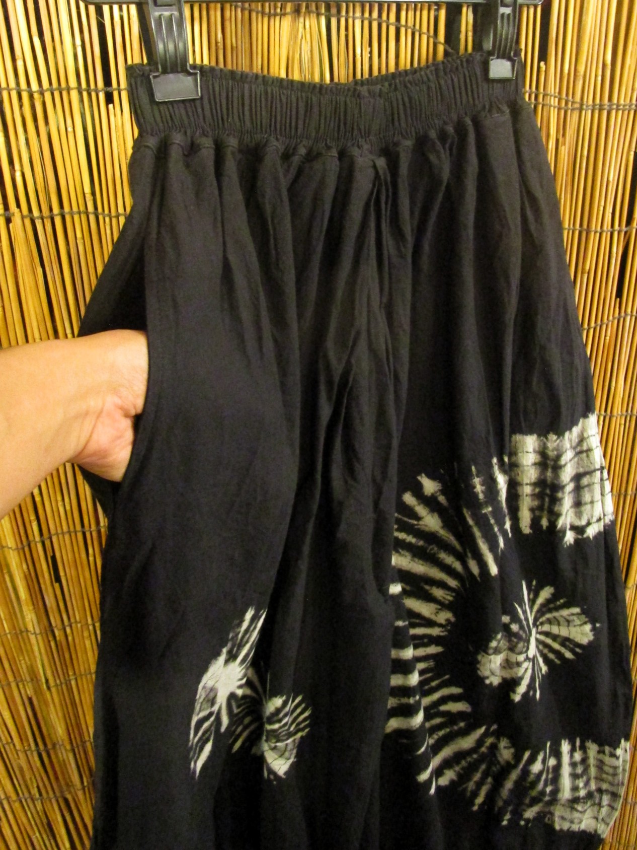 画像3: モノトーンタイダイ染め＊コットン素材＊ゆったりシルエット＊ビッグアラジンパンツ＊バルーンパンツ