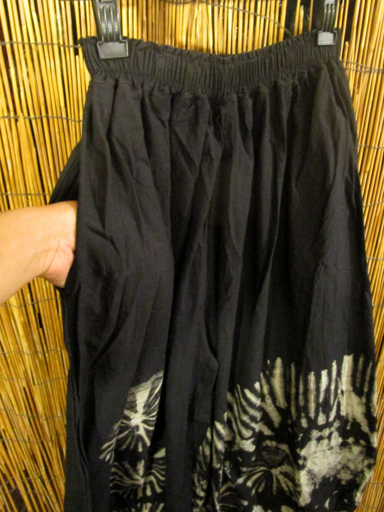 画像3: モノトーンタイダイ染め＊コットン素材＊ゆったりシルエット＊ビッグアラジンパンツ＊バルーンパンツ