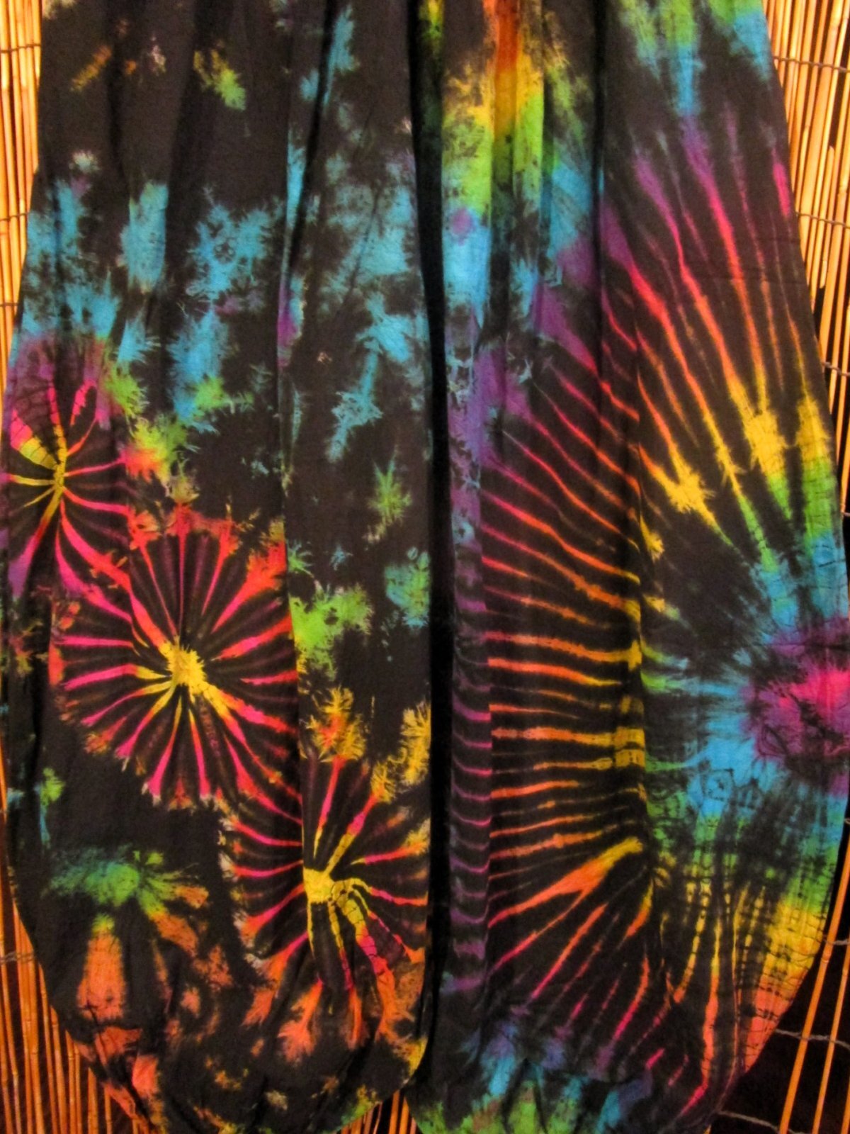 画像2: タイダイ染め＊コットン素材＊ゆったりシルエット＊ビッグアラジンパンツ＊バルーンパンツ