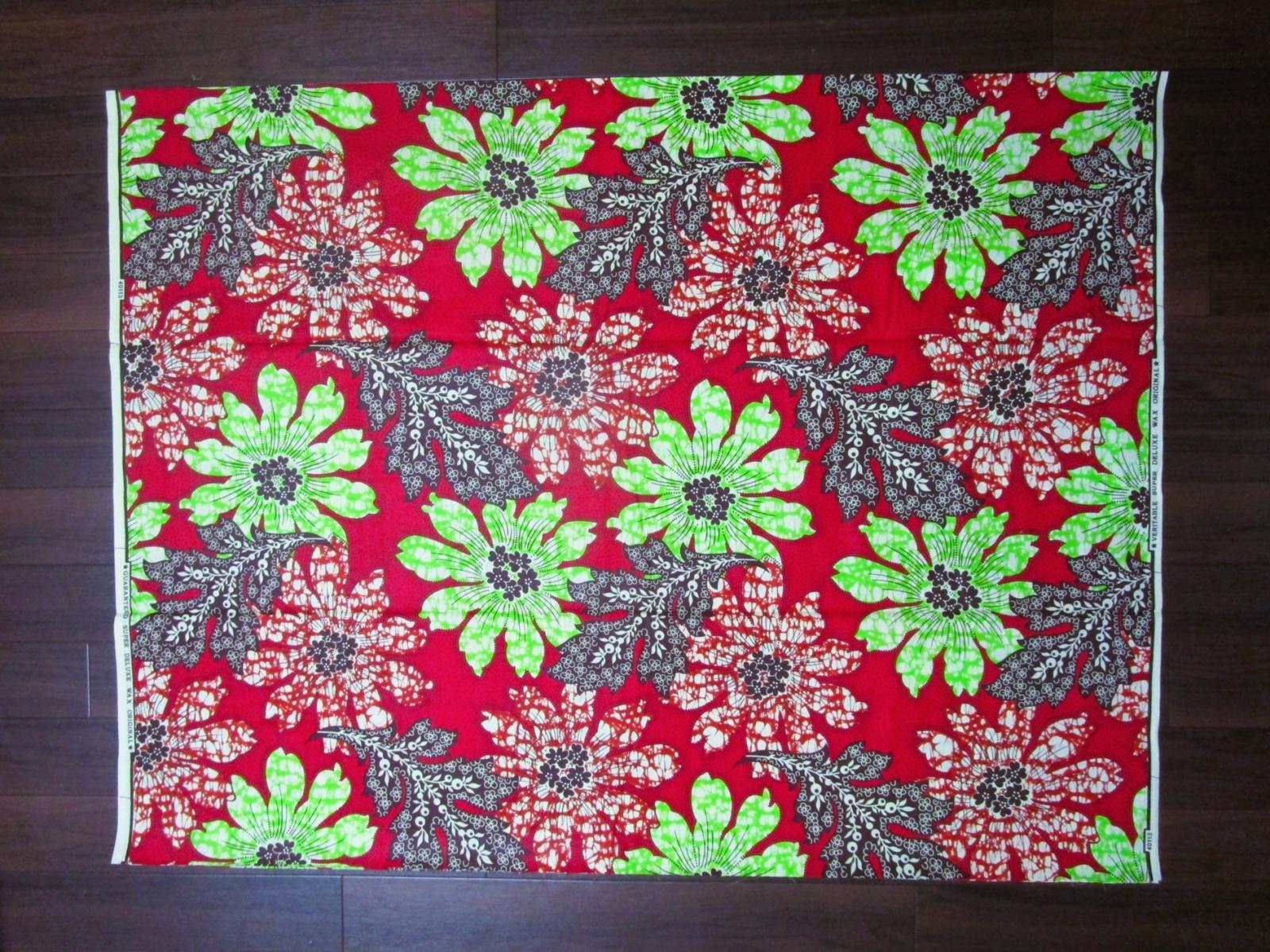 画像: アフリカンプリント生地 パーニュ