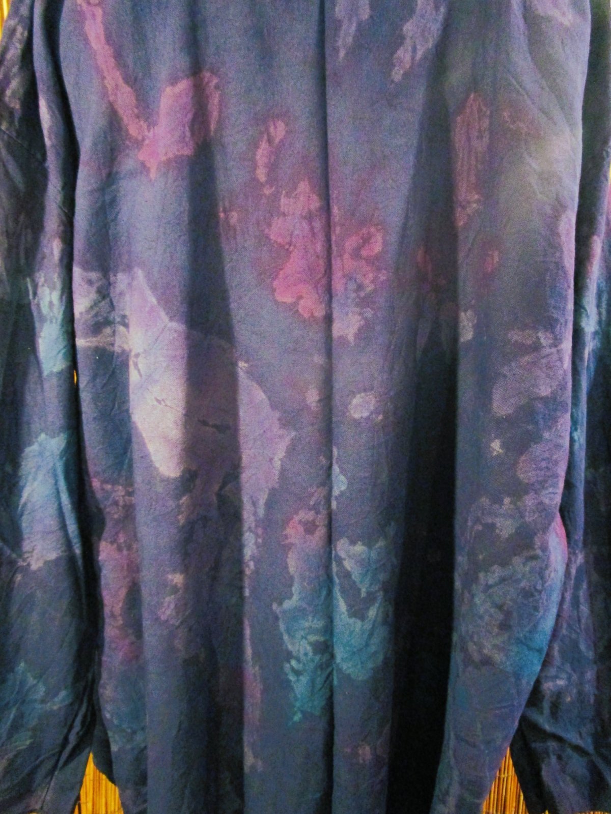 画像: タイダイ染め＊コットン素材＊ゆったりサイズ＊２ＷＡＹ＊フリンジ＊スナフキン＊旅人風コート