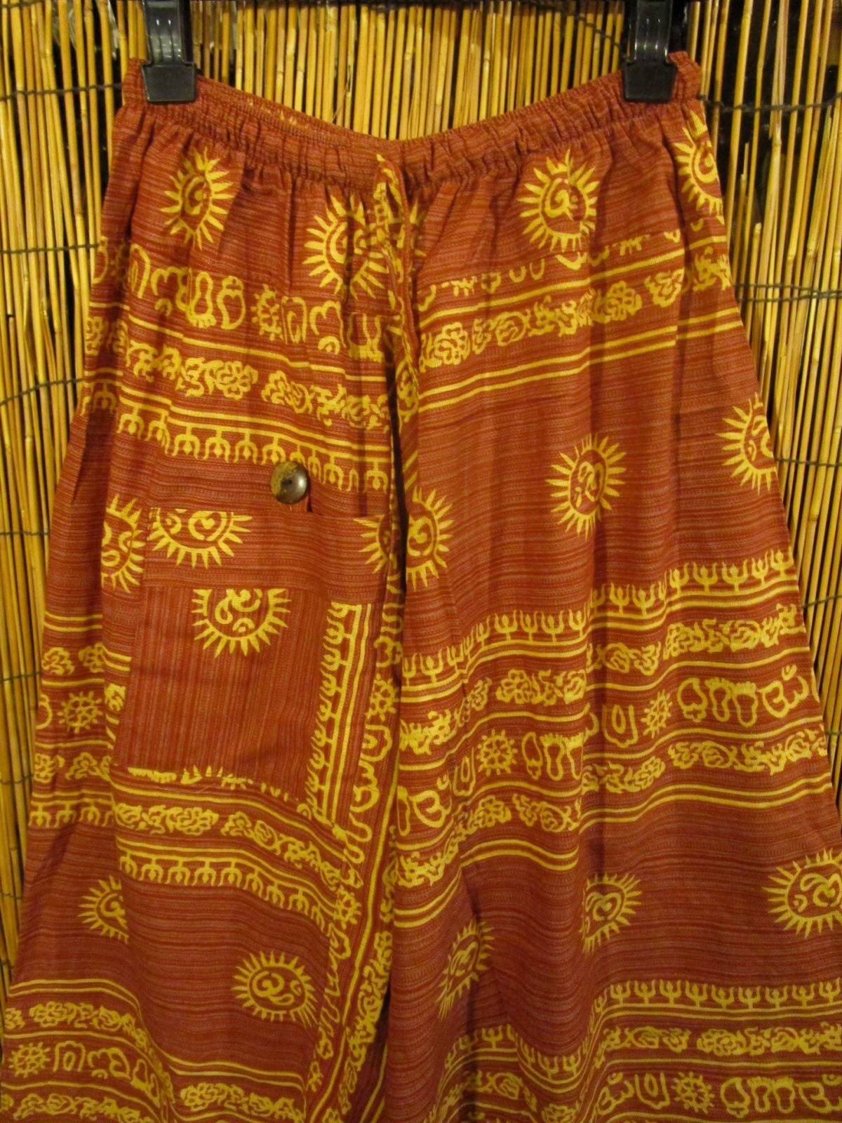 画像2: 二色の糸＊コッン素材＊ラムナミプリント＊ふんわり＊サルエルパンツ