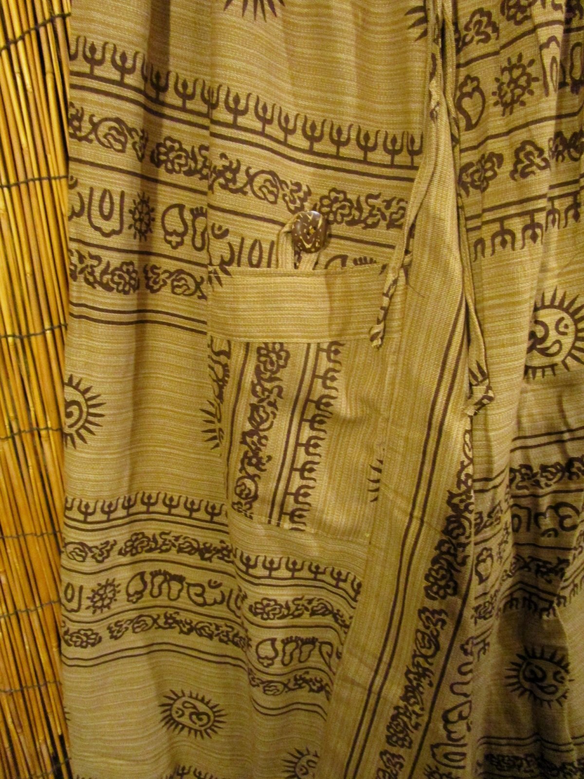 画像3: 二色の糸＊コッン素材＊ラムナミプリント＊ふんわり＊サルエルパンツ