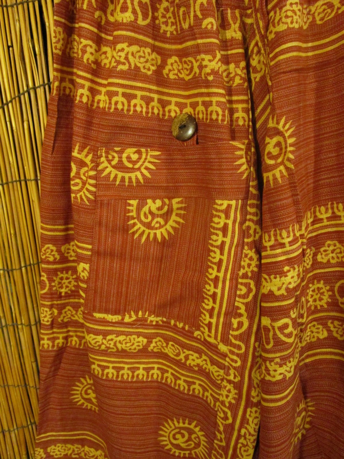 画像3: 二色の糸＊コッン素材＊ラムナミプリント＊ふんわり＊サルエルパンツ