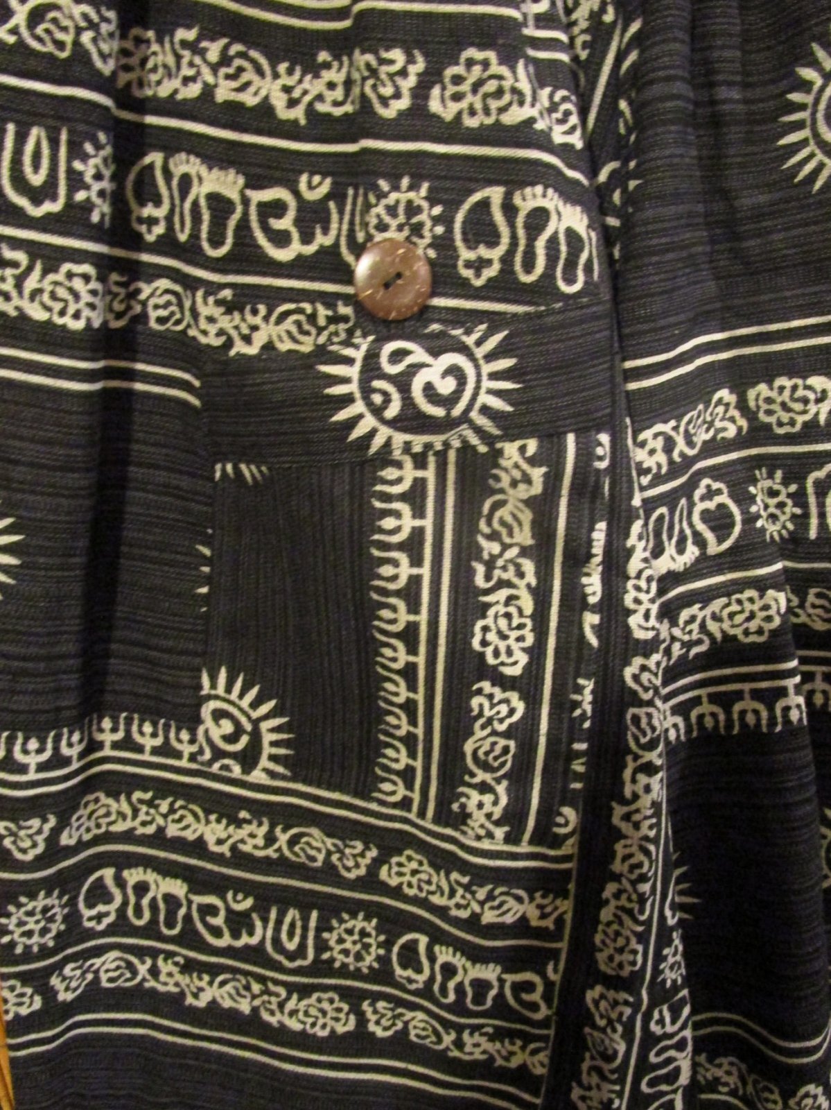 画像3: 二色の糸＊コッン素材＊ラムナミプリント＊ふんわり＊サルエルパンツ