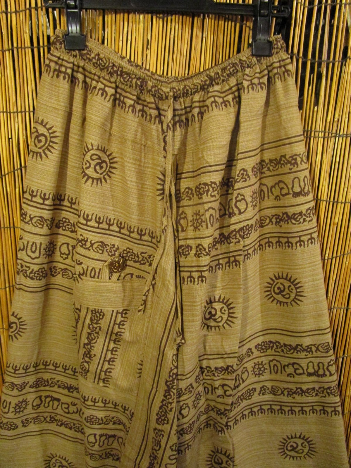 画像2: 二色の糸＊コッン素材＊ラムナミプリント＊ふんわり＊サルエルパンツ