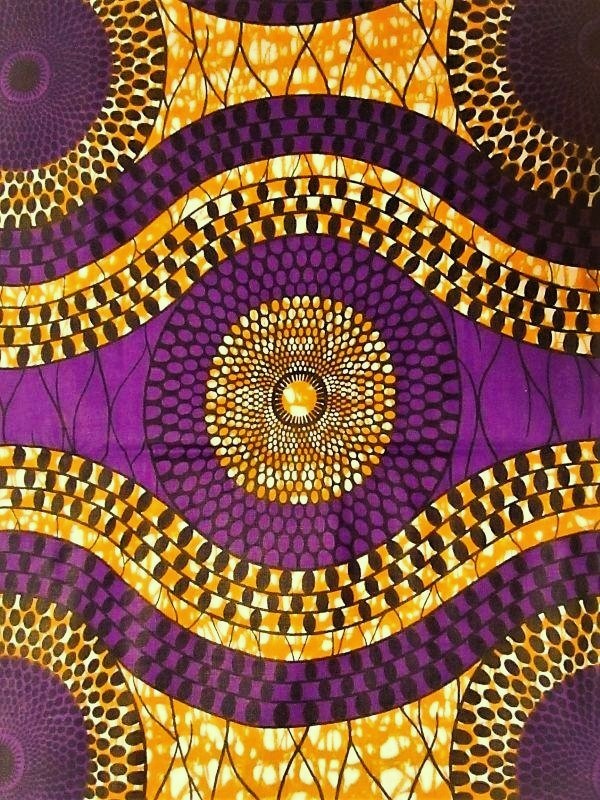 画像: アフリカンプリント生地 パーニュ