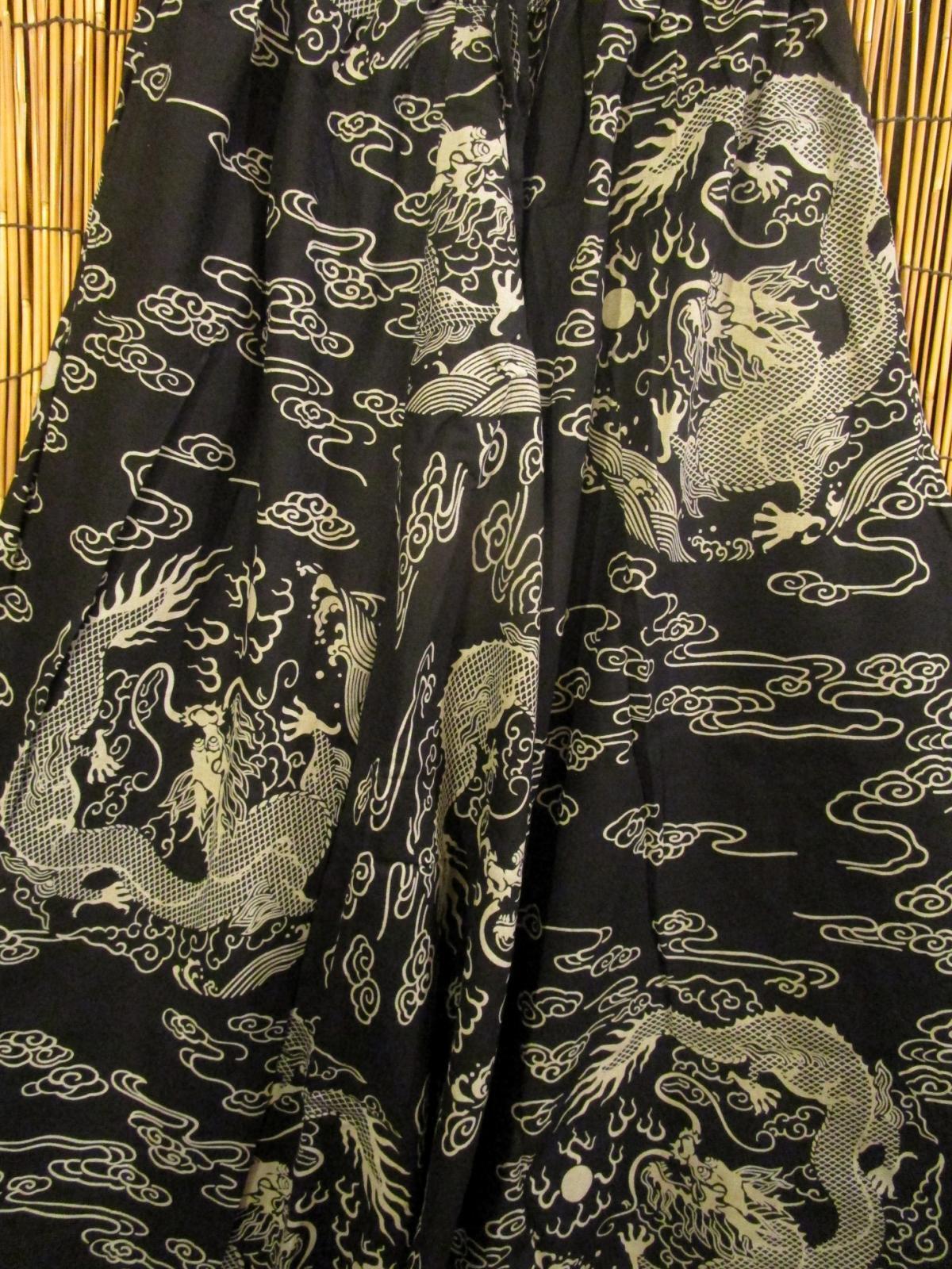 画像2: 和風プリント＊コットン素材＊ふんわり＊サルエルパンツ