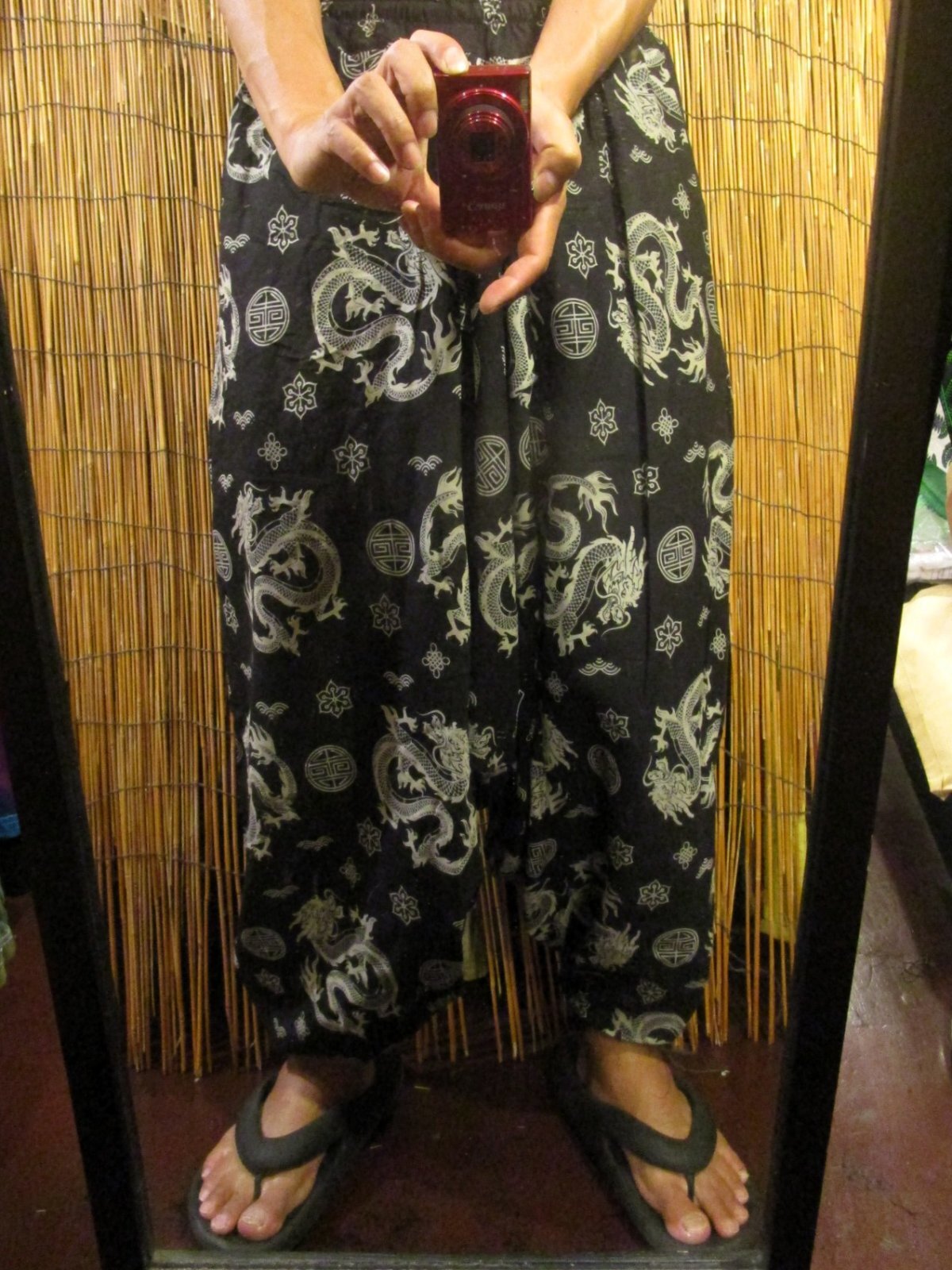 画像: 和風プリント＊コットン素材＊ふんわり＊サルエルパンツ