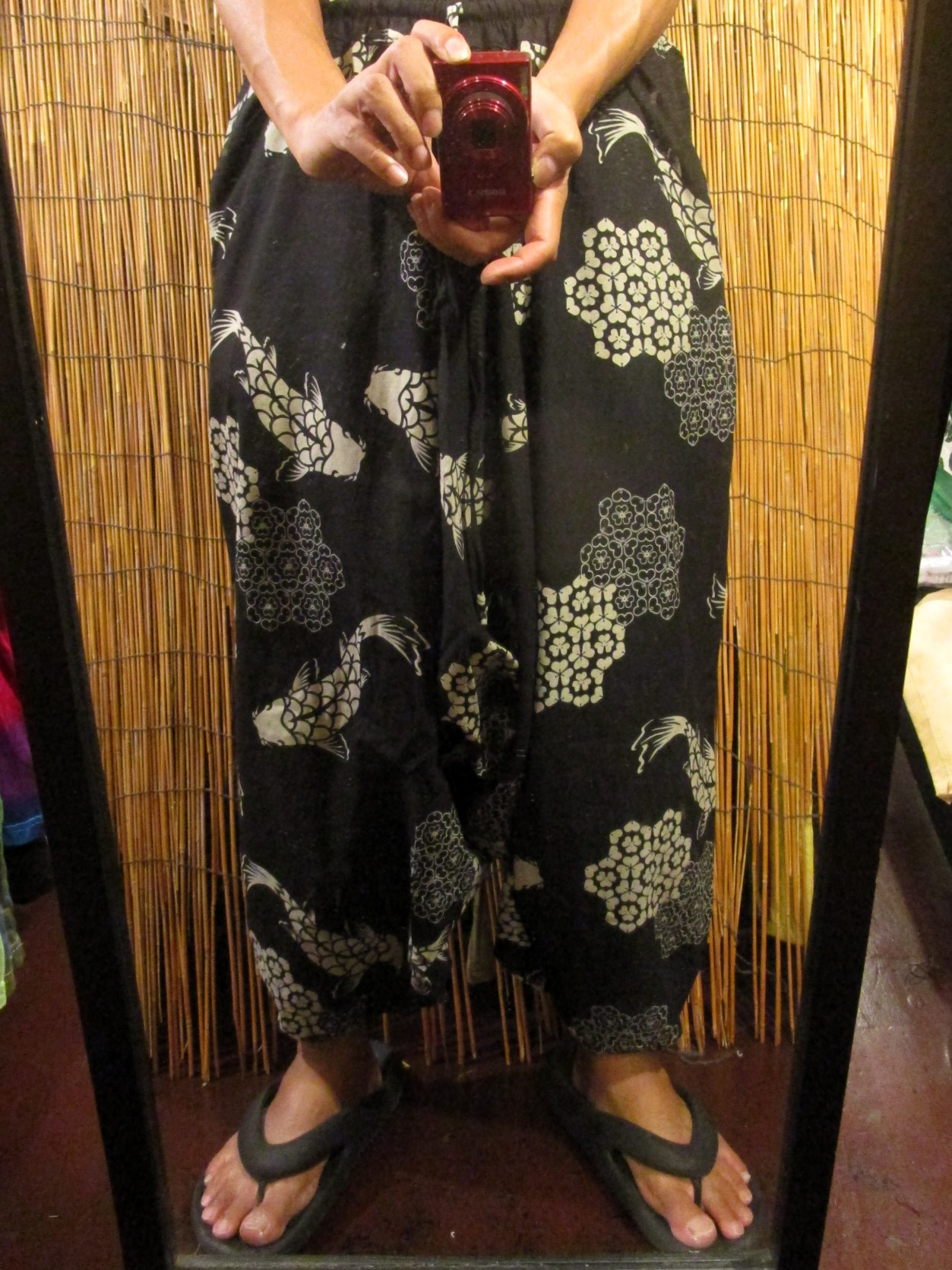 画像: 和風プリント＊コットン素材＊ふんわり＊サルエルパンツ