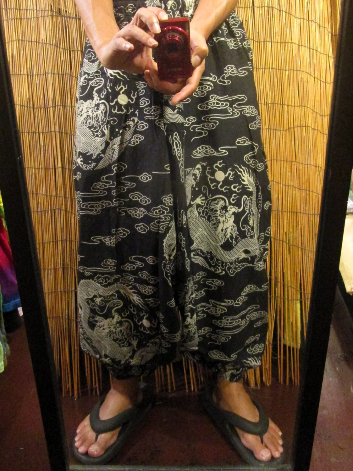 画像: 和風プリント＊コットン素材＊ふんわり＊サルエルパンツ