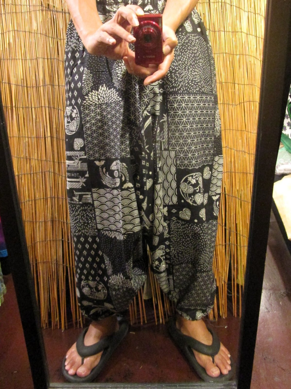 画像: 和風プリント＊コットン素材＊ふんわり＊サルエルパンツ