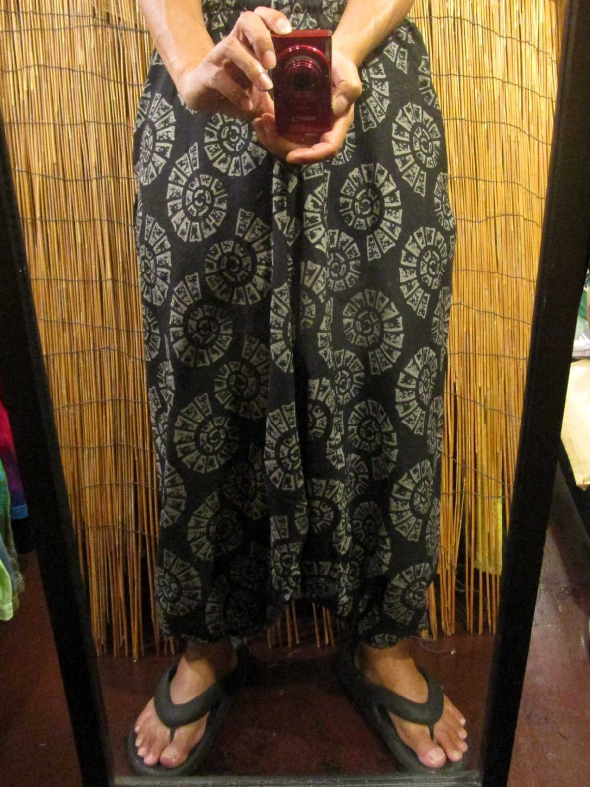 画像: 和風プリント＊コットン素材＊ふんわり＊サルエルパンツ